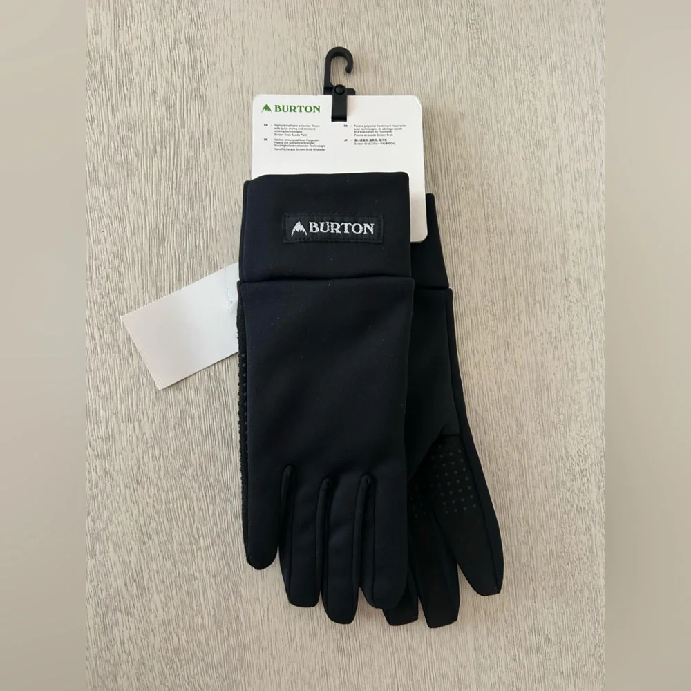 🖤 NWT Burton Kids Touch and Go Liner Gloves in Black